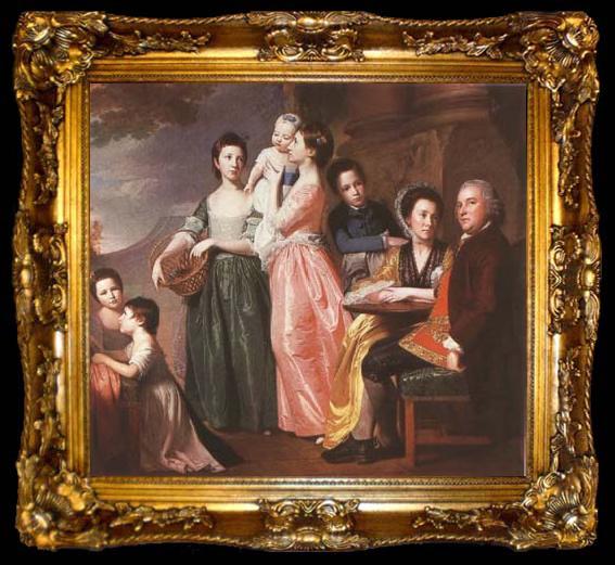 framed  ROMNEY, George The Leigh Family (mk08), ta009-2